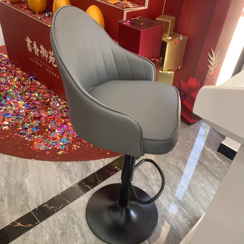 Home Bar Seating - ‌ 스칸디나비아 바 스툴 프리미엄 회전식