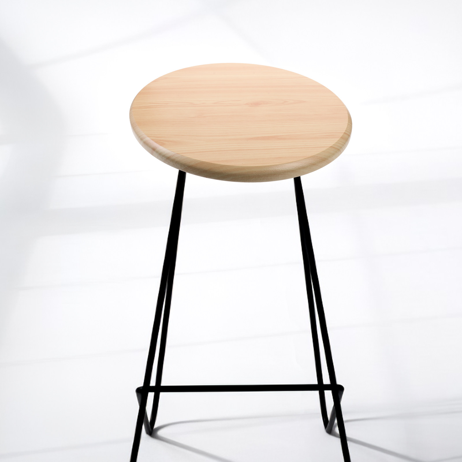 Home Bar Stools - 원목 스툴 시트 교체용 원형 원목