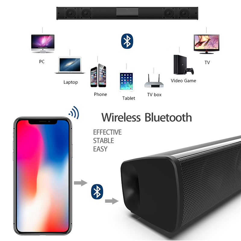 40W 무선 블루투스 5.0 사운드바 스피커 Hifi  - Home Bar And Theater 리뷰 및 가격