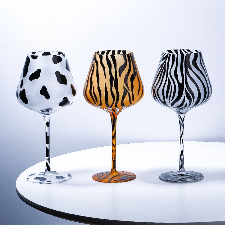 창의적인 페인트 호랑이 표범 하이볼 글라스 크리스탈 가 - Highball Glass Set 리뷰 및 가격