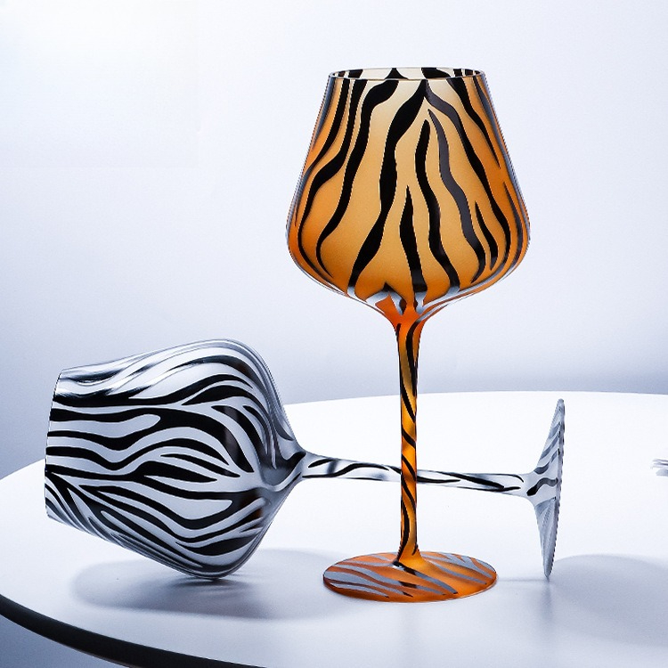창의적인 페인트 호랑이 표범 하이볼 글라스 크리스탈 가 - Highball Glass Set 리뷰 및 가격